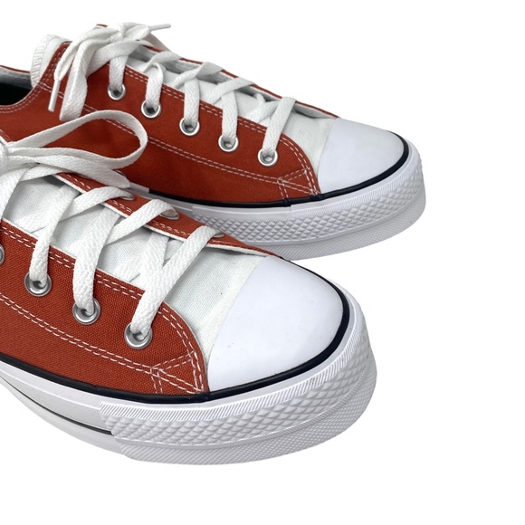 Converse Chuck Lift Platform Men's Shoes White Orange Canvas Custom 171210C-WOB - Picture 4 of 10